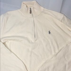 Polo zip up sweater